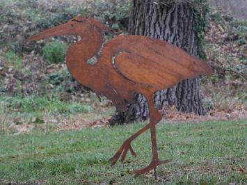 Garten Stick Heron - Silhouette - Rost Metall