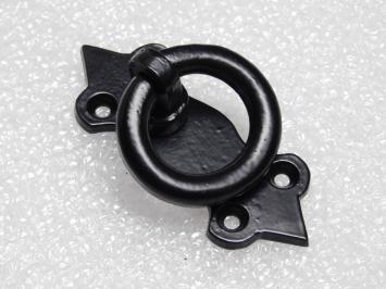 Retro-Ringgriff – Schwarz – Eisen – Schrankgriff