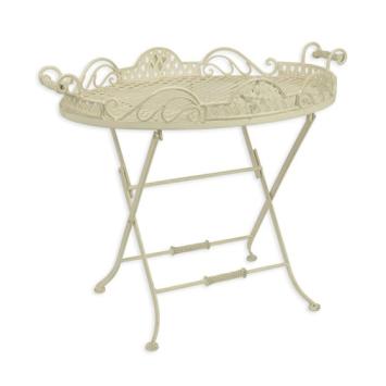 Beistelltisch, Gartentisch aus Eisen, Butlertisch