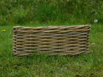 Vintage Rieten Mand – 40 x 35 cm – Landelijke Opbergmand