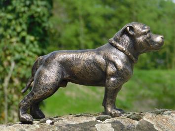 Beeld Pitbull - gietijzer - brons look - honden sculptuur