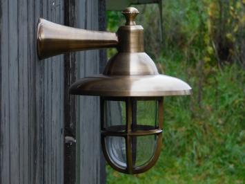 Scheepslamp M - Messing - Rond