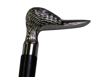 Schuhlöffel mit Ente – Hartholz und Nickel