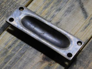 Schuifdeurgreep - 10 cm - Antiek Messing