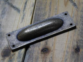 Schuifdeurgreep - 10 cm - Antiek Messing