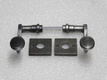 Set Deurklinken Hamilton met Klinkrozetten - Gietijzer Verzinkt