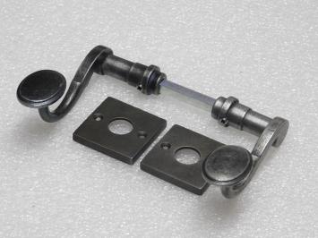 Set Deurklinken Hamilton met Klinkrozetten - Gietijzer Verzinkt