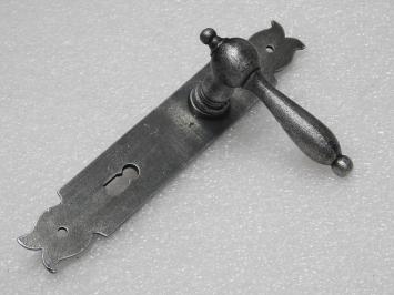 Set Deurbeslag - Klinken Cambridge + Deurplaten Baron BB 72 - Gietijzer Verzinkt