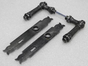 Türbeschlagset – Oxford-Türgriffe + Baron BB 72-Türplatten – Gusseisen, verzinkt