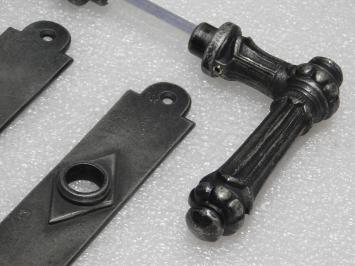 Türbeschlagset – Oxford-Türgriffe + Prestige PC 92-Türplatten – Gusseisen, verzinkt