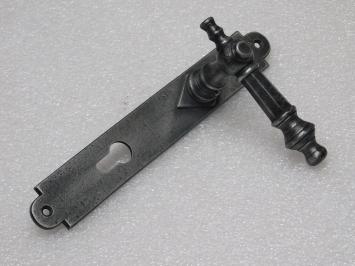 Set Deurbeslag - Klinken Victoria + Deurplaten Prestige PC 92 - Gietijzer Verzinkt