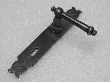 Türbeschlagset – Türgriffe York + Türplatten Baron BB 72 – Gusseisen, verzinkt