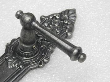 Set Deurbeslag - Klinken York + Deurplaten Heritage BB 72  - Gietijzer Verzinkt