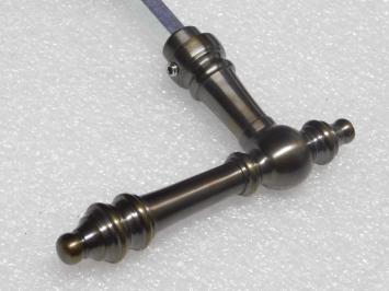 Montreux Türgriffset mit Rosetten – Dunkel patiniertes Messing