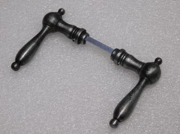 Set Deurklinken Cambridge - Gietijzer Verzinkt