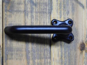 Set Deurklinken met Vierkante Rozetten - Zwart - Alu