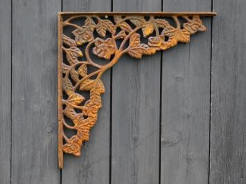 Set van 2 Hoekdragers - 36,5 x 36,5 cm - Gietijzer Roest