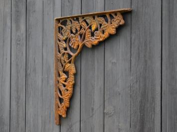 Set van 2 Hoekdragers - 36,5 x 36,5 cm - Gietijzer Roest