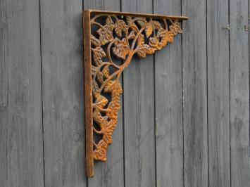 Set van 2 Hoekdragers - 36,5 x 36,5 cm - Gietijzer Roest