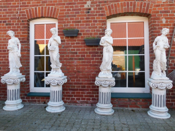 Set Vier Jaargetijden op Sokkel - 170 cm - Steen
