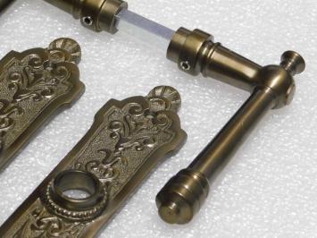Montel Türgriffset + lange Türplatten BB 72 – patiniertes Messing