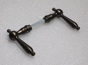 Türgriff-Set Revo – Dunkel patiniertes Messing