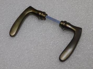 Türgriff-Set Nosta – Dunkel patiniertes Messing