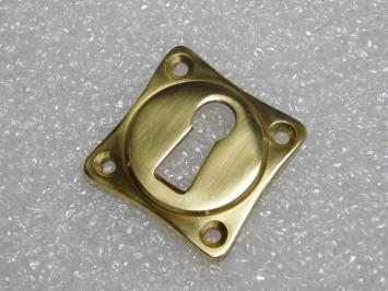 Set mit 2 Schlüsselrosetten BB Square – Messing