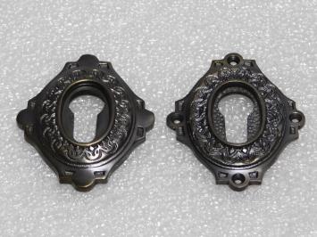 Set Veiligheidsrozetten PC - Donker Gepatineerd Messing