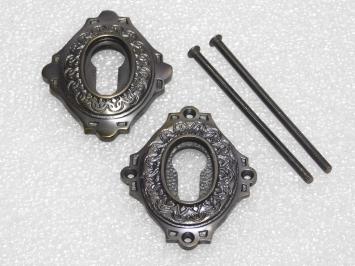 Set Veiligheidsrozetten PC - Donker Gepatineerd Messing
