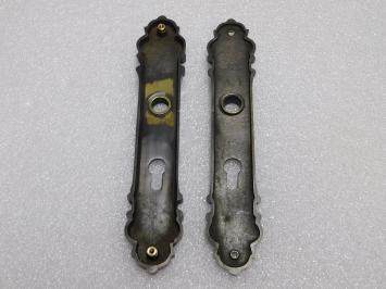 Montreux Türgriffset + Türplatten PZ 92 – Dunkel patiniertes Messing