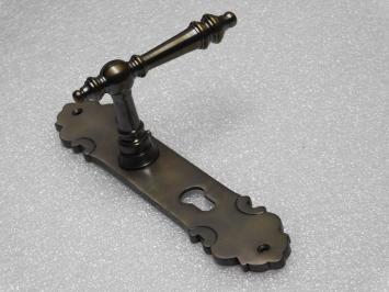 Montreux Türgriffset + Türplatten PZ 92 – Dunkel patiniertes Messing