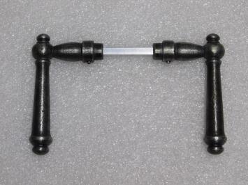 Set Deurklinken Windsor - Gietijzer Verzinkt