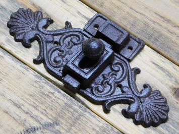 Schuifslot van Gietijzer - Bruin - 19,5 cm
