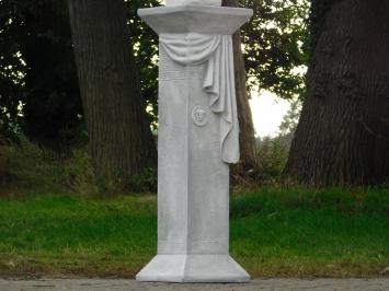 Tuinbeeld Maria op Medusa Sokkel - 170 cm - Stenen Beeld met Zuil Set