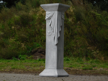 Tuinbeeld Maria op Medusa Sokkel - 170 cm - Stenen Beeld met Zuil Set