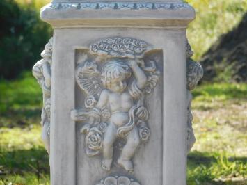 Engelsockel mit Engelsfigur – 93 cm – Stein