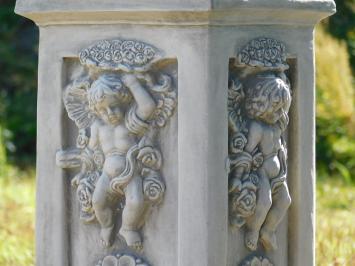 Engelsockel mit Engelsfigur – 93 cm – Stein