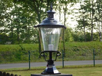 Klassische Stehlampe – 70 cm – Schwarz – Aluminium mit Messing