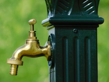 Staande Waterkraan - Groen - Alu - Messing Kraan