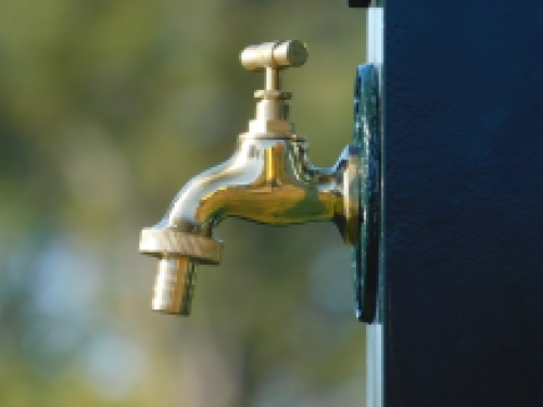 Freistehender Wasserhahn - Aluminium - dunkelgrün