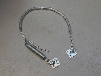 Stormketting met veer - 50 cm - verzinkt