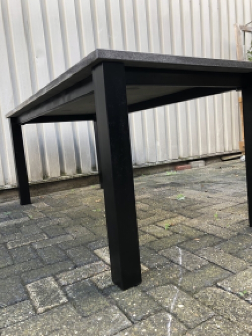 Outdoor-Tisch fürs Leben, schwere Granitplatte auf Stahlgestell, TOP QUALITÄT!