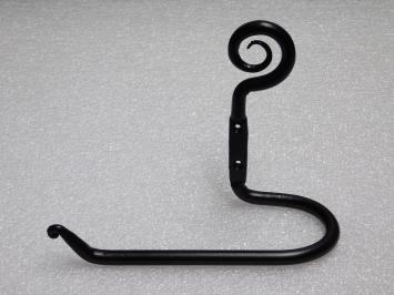 Toilettenpapierhalter, schwarz – 17 x 24 cm – Gusseisen