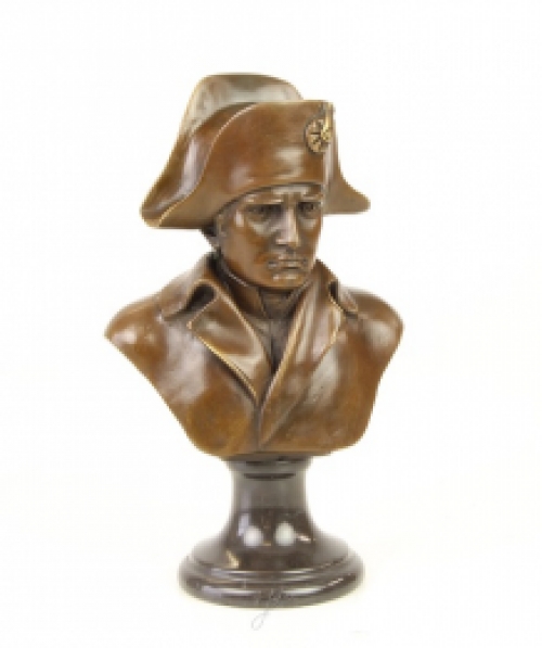 Een bronzen/sculptuur van Napoleon, buste