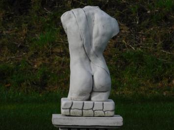 Torso Mann auf Sockel - 100 cm - Massivstein