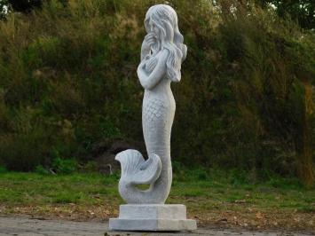 Gartenfigur „Meerjungfrau“ mit Wasserauslauf – 94 cm – Springbrunnenfigur