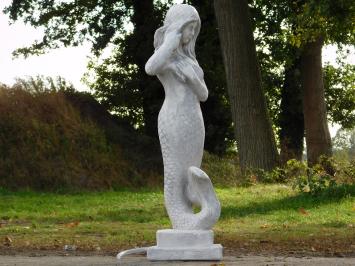 Gartenfigur „Meerjungfrau“ mit Wasserauslauf – 94 cm – Springbrunnenfigur