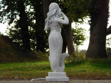 Gartenfigur „Meerjungfrau“ mit Wasserauslauf – 94 cm – Springbrunnenfigur