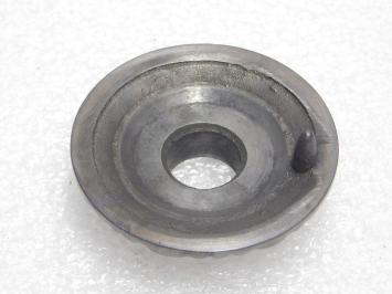 Vaste Deurknop met Bloemrozet - Donker Gepatineerd Messing